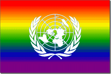 UN rainbow flag