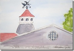 the weathervane at boat house