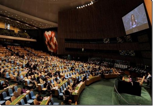 Cristina casi sola en la ONU