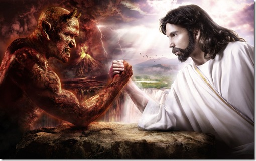 Pulseada de Jesus contra el diablo