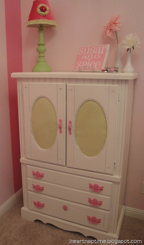painted armoire for nursery