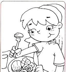 Dibujos Actividades De Vida Saludable Para Niños Preescolar