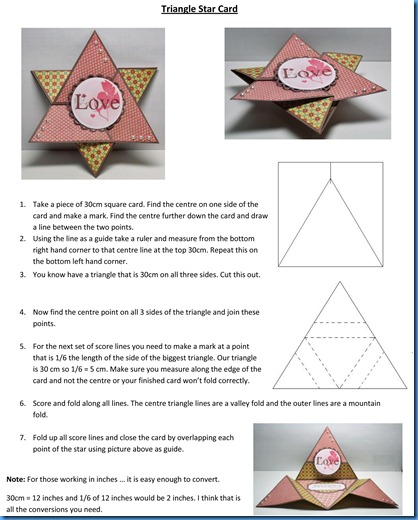 Triangle Star Card Tutorial