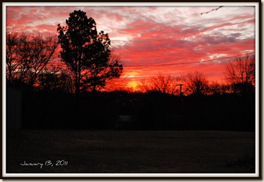 jan 13 sunrise