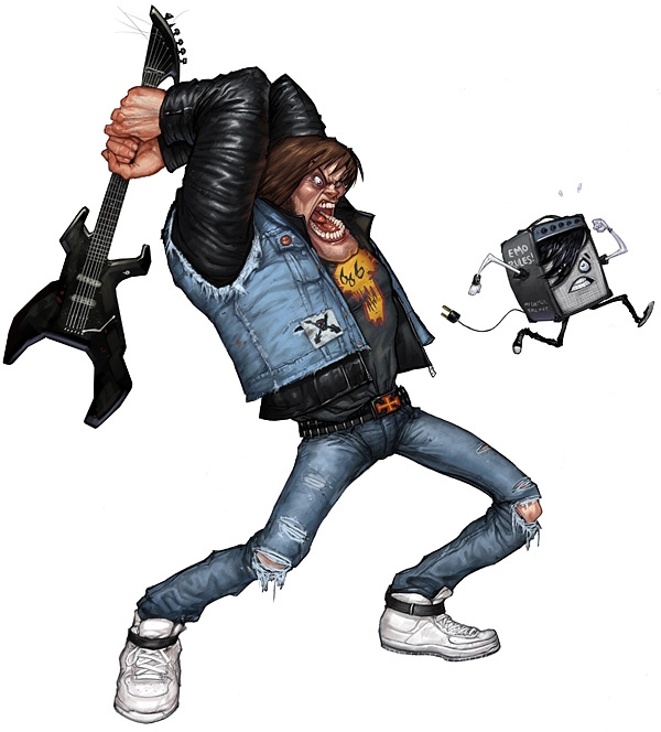 Guitar Hero illustrations