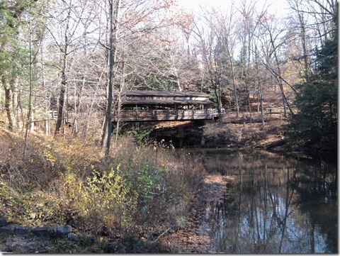 Other end of covered bridge