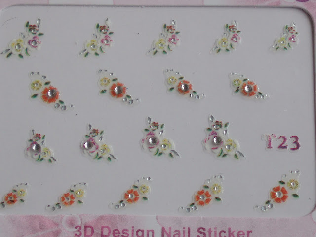 Bueaty Decal Nail 3D sticker for finger toe  