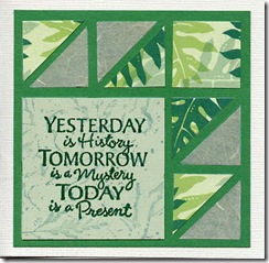 Yesterday is History mosaic