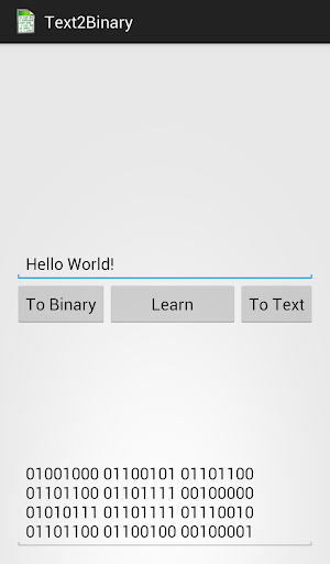 Text2Binary