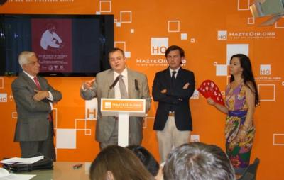 Diego Carriazo (ANDOC); Javier Pérez-Roldán (CJTM); Ignacio Arsuaga (HO) y Teresa Fernández de Córdoba (DAV)