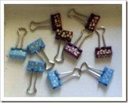 Painted Binder Clips