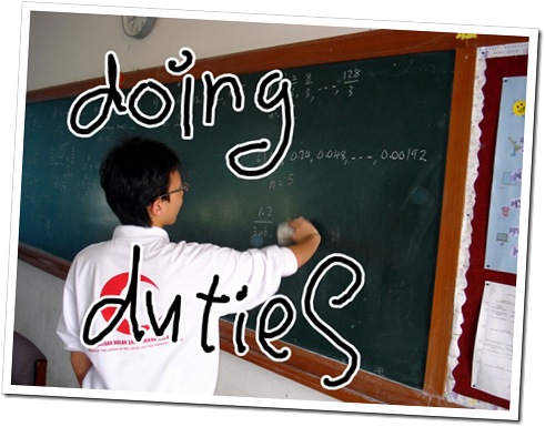 me doing chores