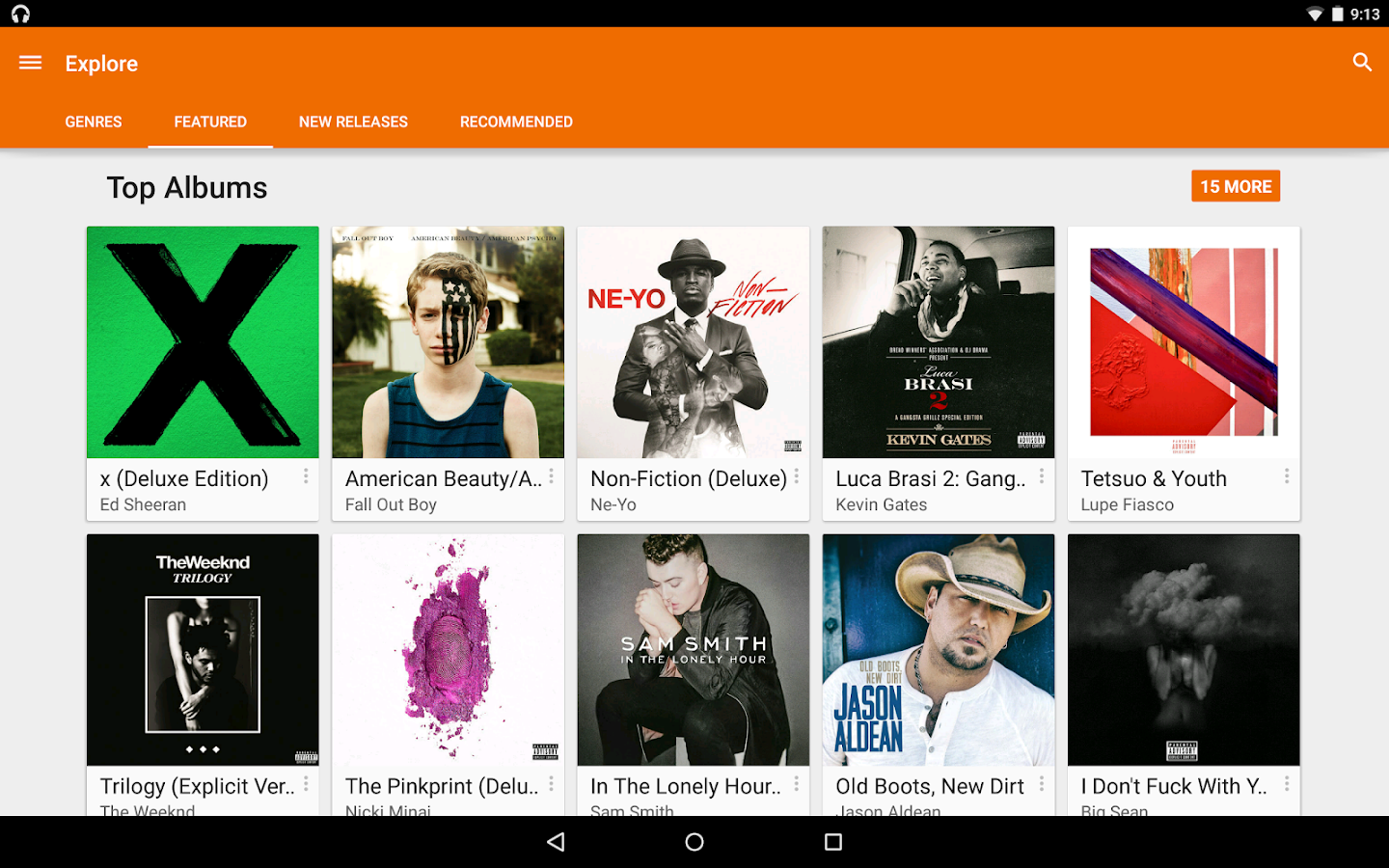 Google Play Music - screenshot