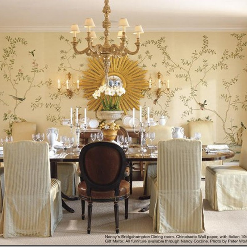 Elegant Wallpaper For Dining Room