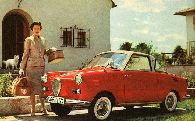 c10 Girls & Cars in European Vintage Ads