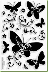 Stampendous Perfectly Clear Butterfly stamp set - $15