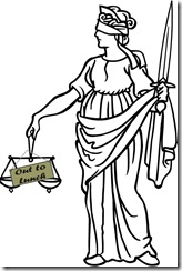 Lady Justice Out To Lunch