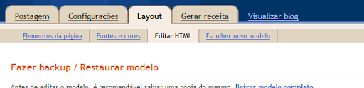 Layout -> HTML