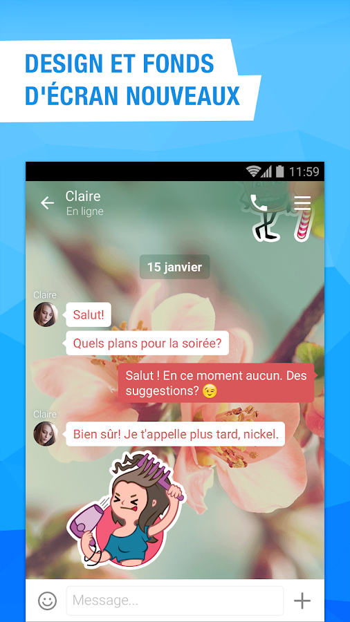   vidéo chat, sms gratuit – Capture d'écran 