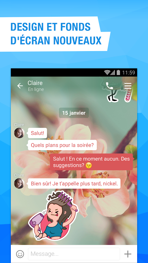  vidéo chat et sms – Capture d'écran 