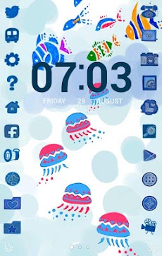 かわいいクラゲたち 壁紙画像 無料きせかえ Buzzhome Androidアプリ Applion