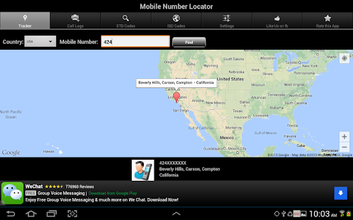 Mobile Number Locator - screenshot thumbnail
