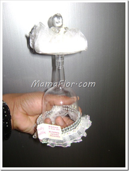 Baby Shower: Copas decoradas para Recordatorios