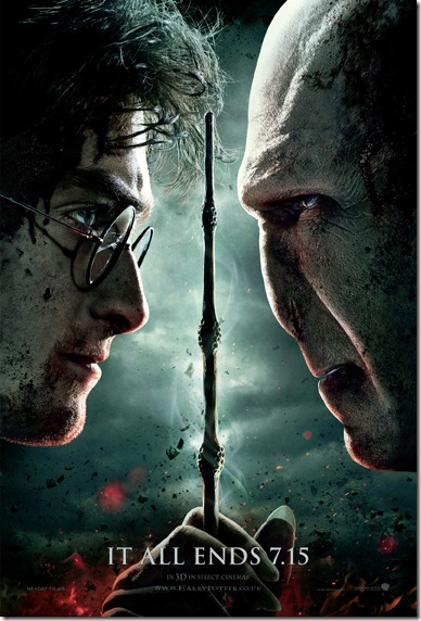 Deathly Hallows part 2 new movie poster : Harry Potter and Lord Voldemort face to face