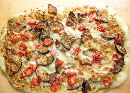 eggplant tomato pizza 1