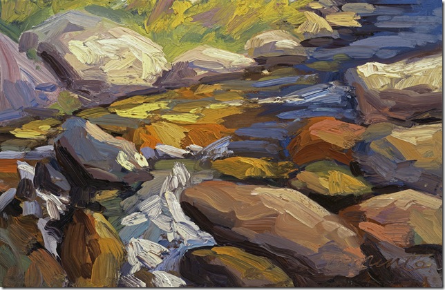 "Rushing Waters" Oil painting by Debra Clemente limited edition print available