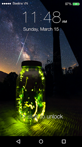 Fireflies Lock Screen