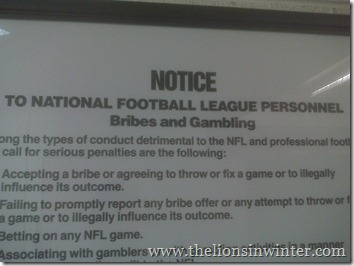 NFL bribes and gambling
