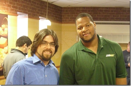 Ndamukong Suh and Ty from The Lions in Winter, a Detroit Lions blog