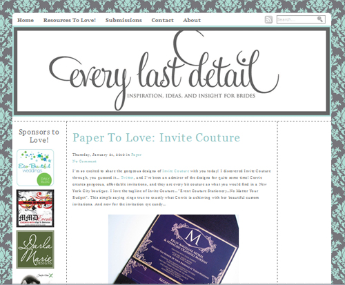 Every Last Detail Screen Shot Invite Couture Feature