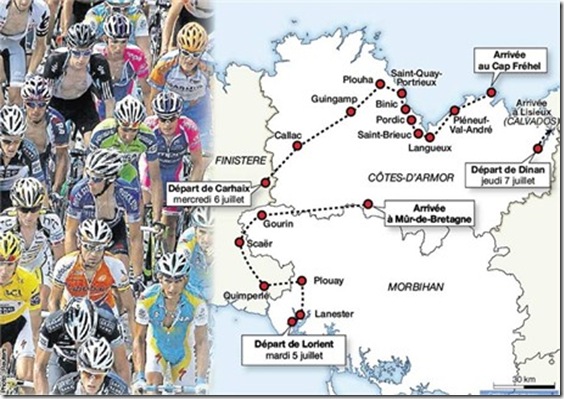 Tour de France en cote d'Armor 2011