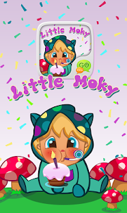 GO SMS PRO LITTLE MOKY STICKER Screenshots 0