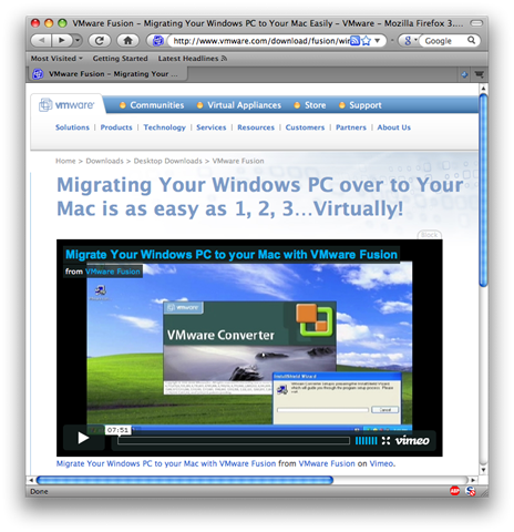 VMware Converter Web Site