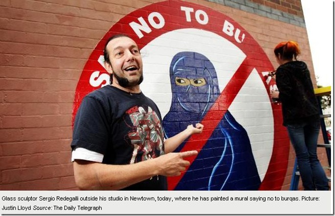 Copy of 23 9 2010 Ban the burqa mural 'not anti-Muslim' says artist