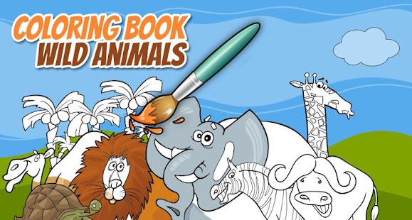 Coloring Book Wild Animals