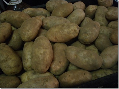 raw Russet potatoes
