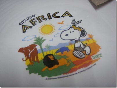 Snoopy X Darlie: Africa (plate)
