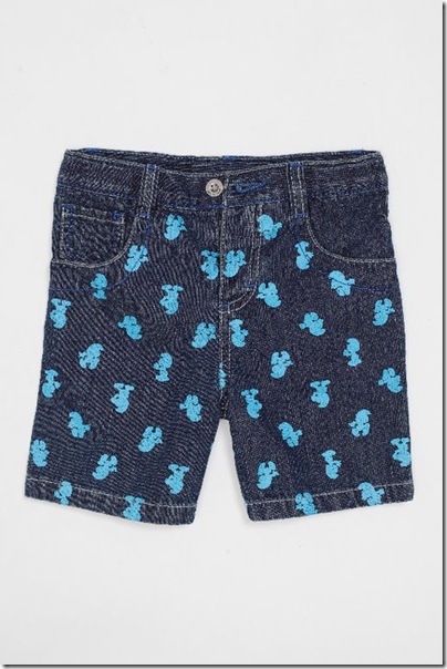 Baby Smurf Print Denim Pants - HKD 199
