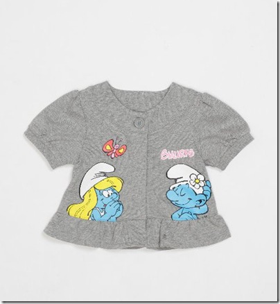 Baby Smurf Print Dress 02 - HKD 259