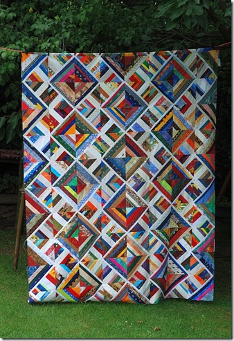 Streifenblockswap Quilt 2