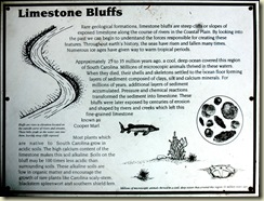 limestone bluffs sign