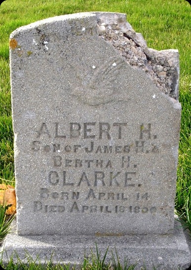 Clarke Albert headstone
