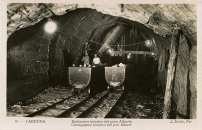 Embarque interior del pozo Alberto, 1930