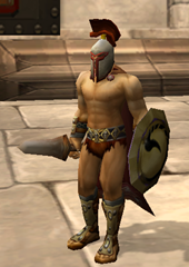 Spartan with sword & shield