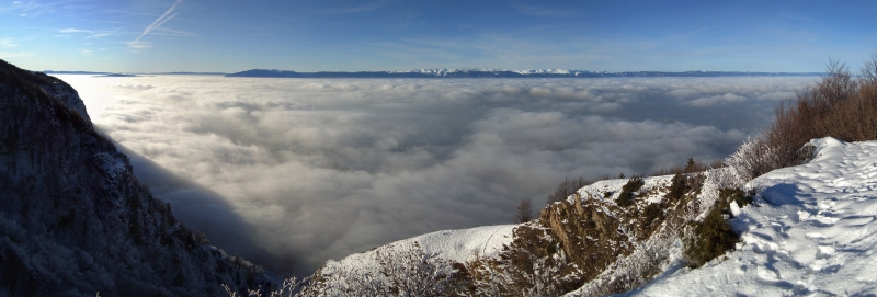 Mer de nuages depuis le Salève