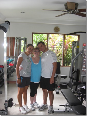 Andrea, Mary and Jose.  Last day of physio